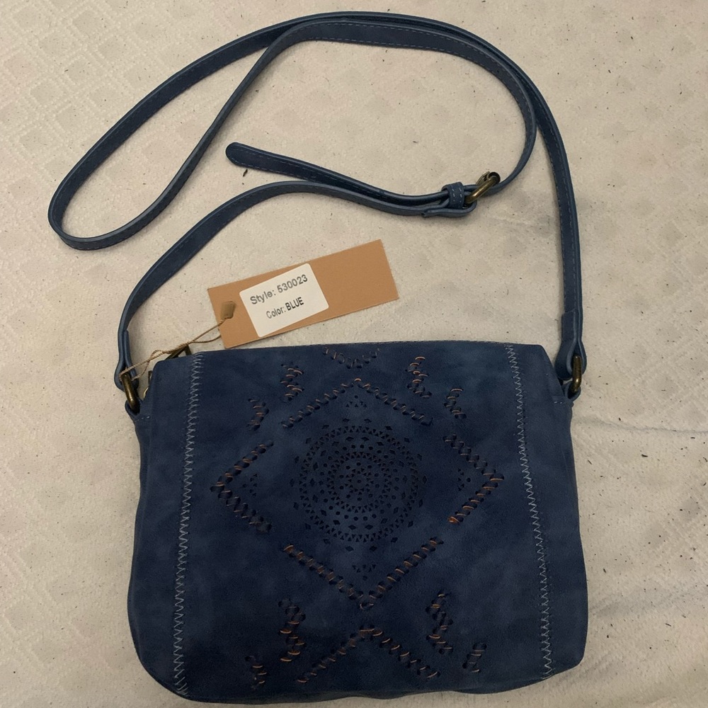 Brand new with tags, super cute blue western purse made by Revive Vintage Vegan